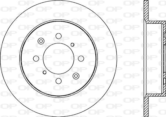 OPEN PARTS Тормозной диск BDA2186.10